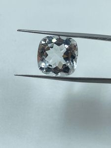Top Quality White <b>Colour</b> Natural White Topaz Loose Gemstone 27.41CTS 14mm Custom Cut for Jewelry Making - Product Image 2