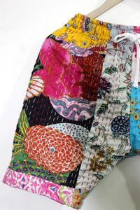 Pantalones cortos bohemios con cordón de retazos, pantalones cortos hechos a mano Vintage de estilo Hippie para mujer, novedad - Product Image 4