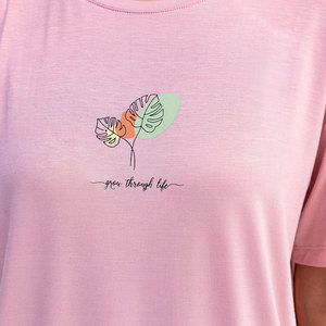 Camiseta Estampada para Mujer, Diseño Gráfico Clásico, Algodón Jersey, Manga Corta, Logotipo Personalizado, Fabricante OEM - Product Image 5