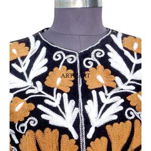 Nuevos Chalecos y Chaquetas sin Mangas Personalizados para Mujer con Bordado Floral, Ropa Exterior Informal para Damas, Chaquetas Vintage, Regalo para Mujer - Product Image 2