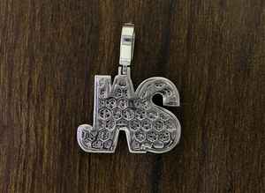 Colgante de Plata 925 con Moissanita VVS, Joyería Hip Hop Iced Out, Colgante Personalizado con Letra o Nombre para Hombre - Product Image 6