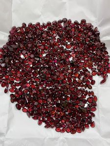 Granate Rodolita Roja Natural, Corte Ovalado Facetado, 0.5-3 Ct, Piedras Preciosas Sueltas para Joyería - Product Image 2