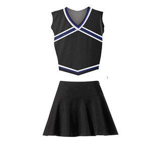 Ensemble d'uniformes de cheerleader avec design brodé, tailles SM à 2XL, uniforme d'équipe de cheerleading personnalisé, tenue de cheerleader pour performance et compétition - Product Image 3