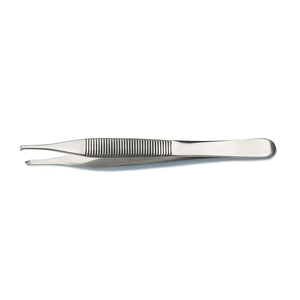 Pinces à tissus Adson de qualité supérieure en acier inoxydable, 1x2 dents, pinces de dissection fines, instruments chirurgicaux médicaux pour cliniques, certifiées CE ISO - Product Image 4