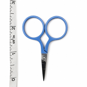 Mini ciseaux à broder bleus en acier inoxydable à pointe fine, lame droite pour droitiers, INSTRUMENTS CHIRURGICAUX INTENSES - Product Image 3