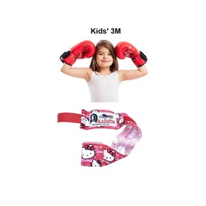 Bandages de boxe pour enfants et jeunes, soutien-poignet junior Muay Thai, sangles colorées pour enfant, accessoire OEM en gros - Product Image 3