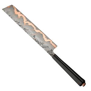 Jexmoo Custom Handmade chopping Stainless Steel Copper Cleaver <b>Knife</b> With Leather <b>Sheathe</b> with 14 Inch Blade Beautiful Handle - Product Image 5