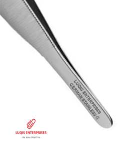 Pinzas de Bayoneta Lucae con Mandíbula Dentada Delicada, Instrumento Quirúrgico de Acero Inoxidable, Pinzas Médicas de Precisión - Product Image 3