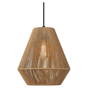 Lámpara Colgante de Yute Ecológica, Lámpara de Techo Tejida de Cuerda de Cáñamo, Estilo Boho Moderno, para Cafetería y Hotel - Product Image 6