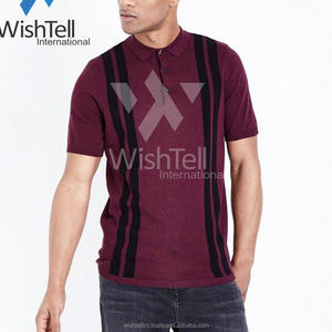 Venta al por mayor de los hombres de moda Casual de manga corta para Polo Top africano impreso cuello Casual camiseta - Product Image 1