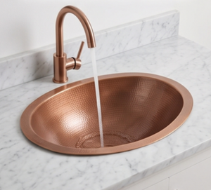 Évier en cuivre de luxe au design moderne et tendance, finition artisanale durable, idéal pour les cuisines et salles de bain élégantes - Product Image 4