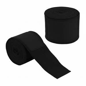 Juego de vendas de boxeo profesionales de marca con logo personalizado, soporte elástico para muñeca, para entrenamiento de MMA, Muay Thai y Kickboxing. - Product Image 2