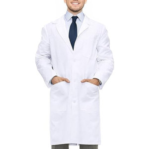 Blouse de laboratoire 100% coton pour homme, légère, durable, confortable, design ajusté, vêtements de travail protecteurs pour laboratoire, hôpital, clinique - Product Image 1