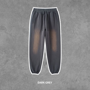 Fabricant OEM de survêtements personnalisés délavés à l'acide – Ensemble sweat à capuche et pantalon en molleton de coton délavé pour collections streetwear - Product Image 2