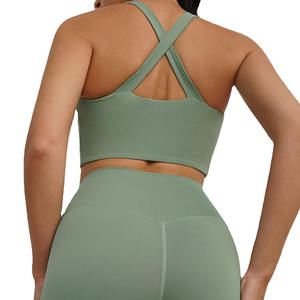 Soutien-gorge de sport pour femme en promotion – Haute qualité, extensible dans 4 directions, respirant, écologique, élasticité moyenne, XS personnalisable à l'avant - Product Image 6