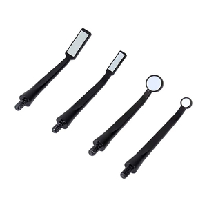 Miroir buccal manuel Samroz pour inspection dentaire, surface avant 3mm 5mm, revêtement rhodium, tige simple, acier inoxydable, certifié CE - Product Image 2