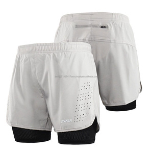 Pantalones Cortos Deportivos 2 en 1 para Hombre, de Secado Rápido, con Forro de Compresión, para Entrenamiento, Deportes al Aire Libre, Tenis - Product Image 1