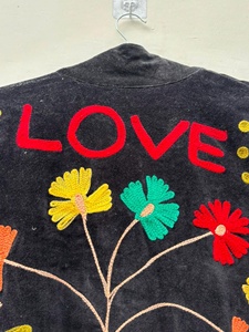 Wholesale Embroidered Velvet Jacket Suzani Jacket Bohemian <b>Coat</b> Floral Embroidery Artisan Boho Style <b>Winter</b> Outerwear - Product Image 4