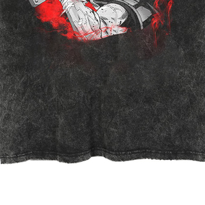Dark Fantasy <b>Berserker</b> Graphic Acid Wash High Quality Oversized T <b>Shirt</b> - Product Image 6