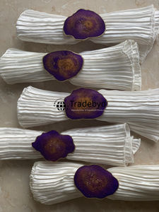 Elegante Anillo para Servilletas de Resina Hecho a Mano, Decoración de Mesa de Comedor de Lujo, Accesorios para Decoración de Mesa de Boda y Hotel por Tradebyd - Product Image 6