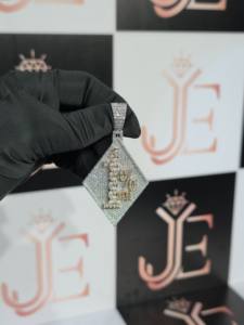 Joyería al por Mayor para Hombre y Mujer, Estilo Hip-Hop, Plata de Ley 925, Colgante Estampado, Diseño Unisex de Alta Calidad, Colgante con Símbolo del 1% - Product Image 6