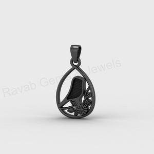Pendentif Breloque en Argent Massif 925 de Haute Qualité, Motif Robin, 20x15mm, avec Monture Vierge pour Lait Maternel, Résine DIY, pour Création de Bijoux Souvenirs - Product Image 4