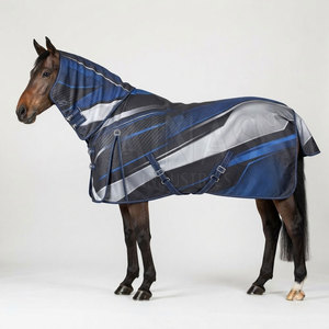 Mantas para Caballos de Nailon de Alta Calidad, Ligeras e Impermeables, Diseño de Cobertura Total, Correas Ajustables y Seguras para la Parte Inferior del Cuerpo - Product Image 2