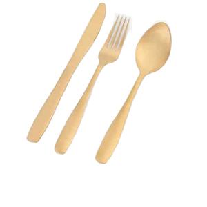 Cuillère à couverts en laiton personnalisée pour couteau ensemble de cuillères de service cuillère de service à salade en acier miroir pour la maison usage quotidien - Product Image 1