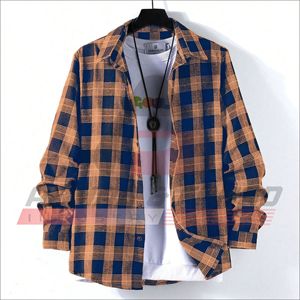 Men's Long Sleeve Plaid Shirt Woven Casual Regular Fit Blue <b>Checkered</b> Pattern <b>Top</b> - Product Image 5