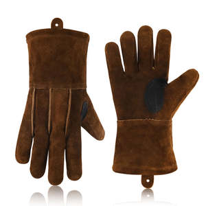 Fabricants directs d'usine, gants de travail en cuir de qualité supérieure, couleurs et designs demandés par les clients, gants de travail en cuir résistants. - Product Image 3