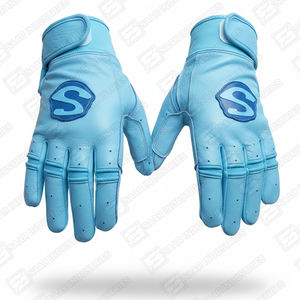 Venta caliente precio barato hombres mujeres cuero de vaca Cabretta guantes de bateo de béisbol secado rápido Softball guantes de bateo de béisbol - Product Image 5