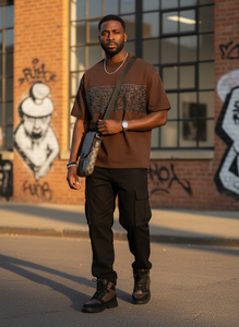 T-shirts Homme Oversize de Haute Qualité en Gros par Aznoix Industry – 100% Coton, Coupe Ample, Logo Avant, Anti-Plis, Respirant - Product Image 4