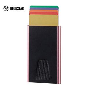 TILONSTAR TVC900c Custom Logo Pop up <b>Card</b> Case Aluminum RIFD Credit <b>Card</b> Holder With <b>Money</b> Clip - Product Image 2