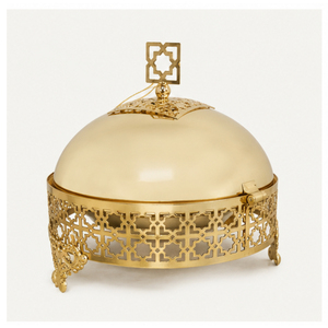 Luxury Gold Stainless Steel Modern Casserole <b>Pot</b> Chafing Dish Buffet Set Food Warmer Hot <b>Pot</b> Eco-Friendly Weddings Hotels - Product Image 5