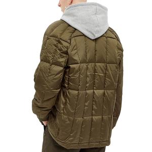 Veste bouffante Olive Manteaux rembourrés pour hommes à impression personnalisée Veste bouffante à bulles Vestes bouffantes bouffantes Olive - Product Image 3