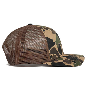 6 Panel Camouflage Trucker <b>Cap</b> Mesh Fabric Adjustable Unisex Outdoor Casual <b>Hat</b> Spring Summer Adult Size 58-60CM - Product Image 3
