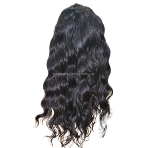 Timeless Beauty with Premium 100 Human Hair Body Wave Lace Front Wig Natural Black Body Wave Swiss Lace Wig - Product Image 4