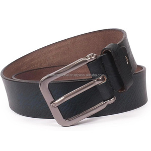 Cinturón informal de cuero real con estilo para hombres de alta demanda con hebilla de cobre antiguo cinturón de vestir para hombres - Product Image 1