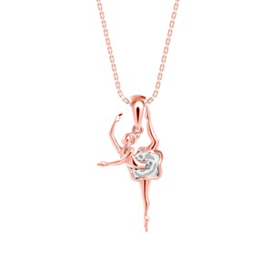 Hermoso colgante de plata S925 personalizado con diseño de bailarina para mujer - Product Image 5