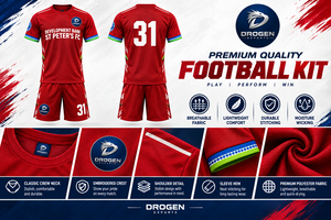 Ensemble d'uniformes de football marron respirant à séchage rapide, maillot de football à manches courtes, vêtements de sport d'entraînement pour hommes, kit de club personnalisé avec logo - Product Image 2