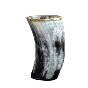 <b>African</b> Horn Finished Design Beer Drinking Buffalo Horn Glass Manufacturer Table Top Horn Glass Wholesale Exporter - Product Image 1