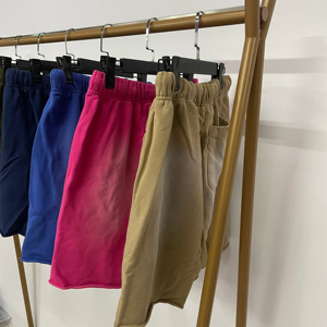 Shorts Deportivos Casuales con Diseño Desgastado, Lavado al Ácido, Aspecto Deslavado, Ecológicos, con Cierre de Cordón - Product Image 4