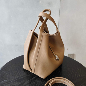 Bolso Tipo Cubo de Cuero, Bolso Tipo Cubo para Mujer, Bolso Tipo Cubo de Cuero Genuino, Bolso Tipo Cubo Premium - Product Image 3