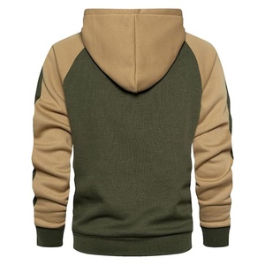 Sudadera con capucha térmica personalizada para hombre, 100% algodón de alto gramaje, con cremallera bidireccional, parche desgastado, estilo básico de invierno, mezcla de algodón - Product Image 4