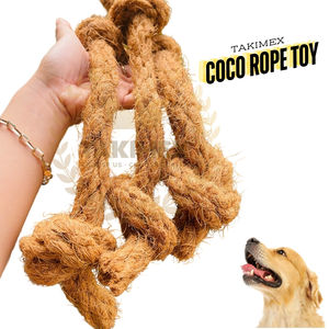 Cuerda de cáscara de coco de fibra de coco 100% natural seguro para masticar dientes de perro juguete para tratar perros - Product Image 3