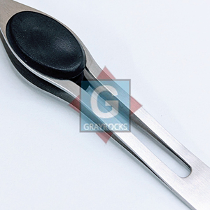 Pince à épiler pour sourcils en acier inoxydable de haute qualité, outil de repousse des poils, gris rocheux - Product Image 5