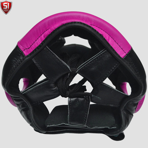 Pro Cowhide Leather Head Guard <b>MMA</b> Protective Gear Sparring Helmet for Boxing and Fighting <b>Dummy</b> Type FIGHT GEAR - Product Image 4