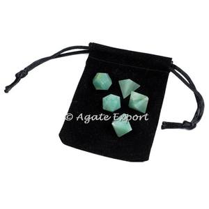 Seven Chakra Long Veet Pouch avec Agate Sculptée Gemstone Feng Shui Style Home Decoration Gravé Healing Pattern for Love - Product Image 4