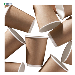 Vaso de café desechable de pulpa ecológica para marketing sostenible, de alta resistencia y a prueba de fugas, para servicio de bebidas calientes para llevar. - Product Image 2