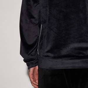Sweat-shirt à capuche en velours brodé de haute qualité, unisexe, haut à capuche, écologique, vente en gros, couleurs personnalisées, hiver - Product Image 3
